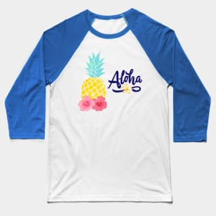 Aloha vibes with pineapple Baseball T-Shirt